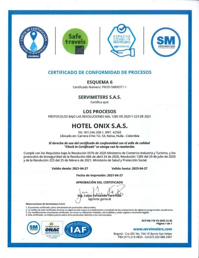 Hotel Onix T Neiva  Exteriör bild